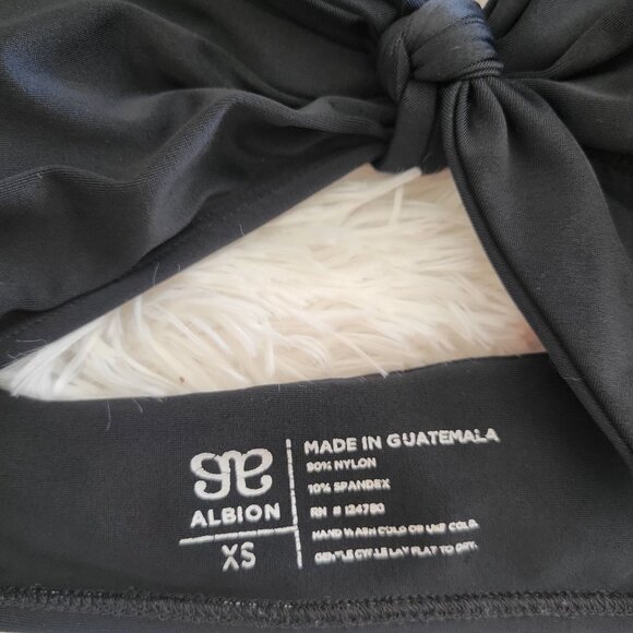 ALBION Black Cross Back Halter Bikini Top Knot - XS - Picture 10 of 10